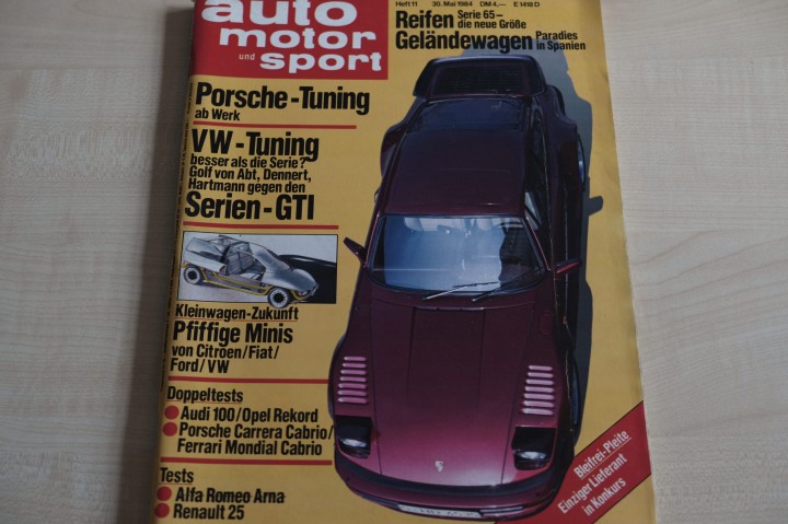Deckblatt Auto Motor und Sport (11/1984)